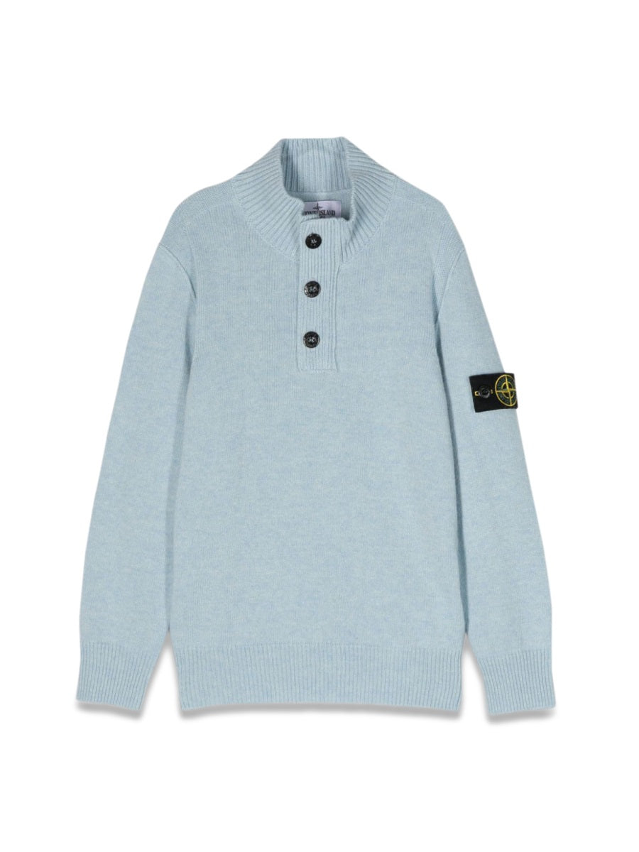 STONE ISLAND Buttoned Pullover for Boys