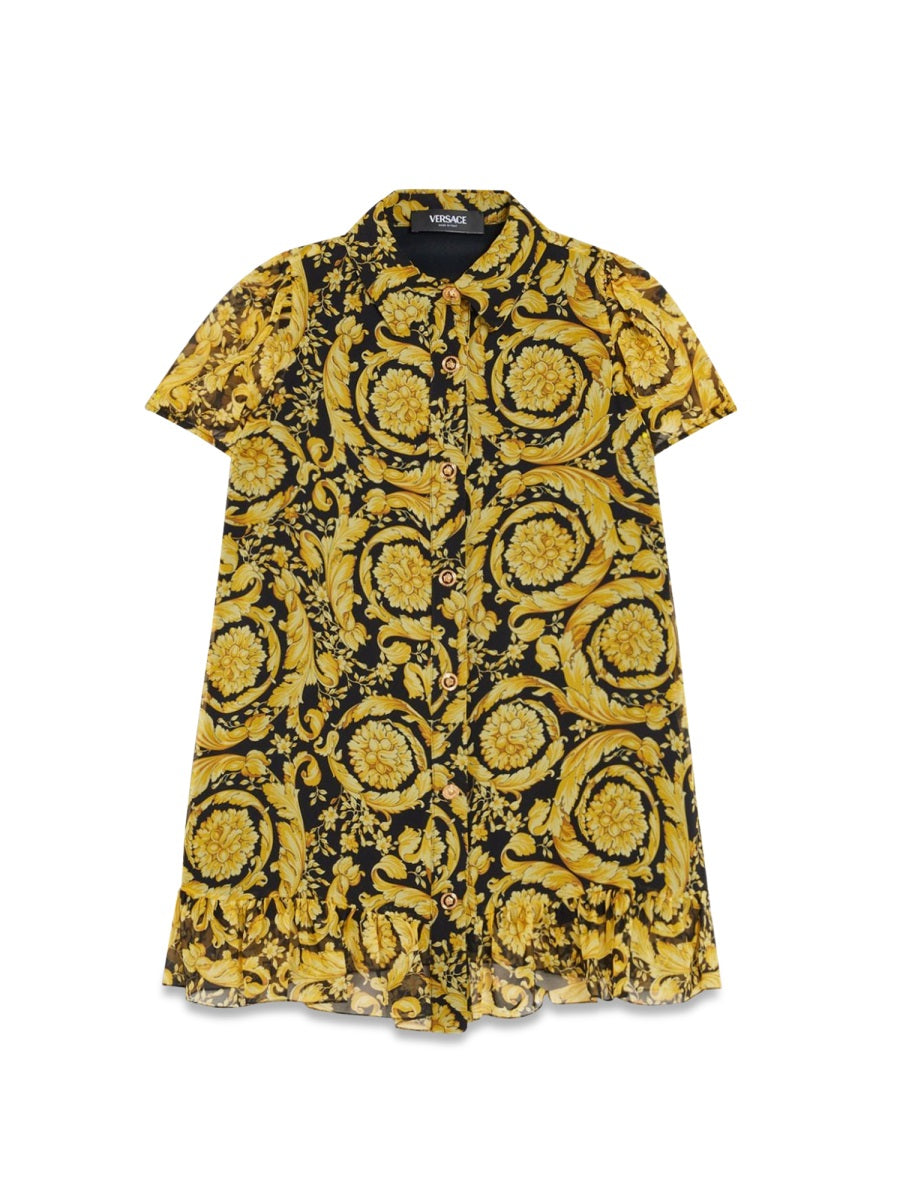 VERSACE Silk Mini Dress for Girls - SS24