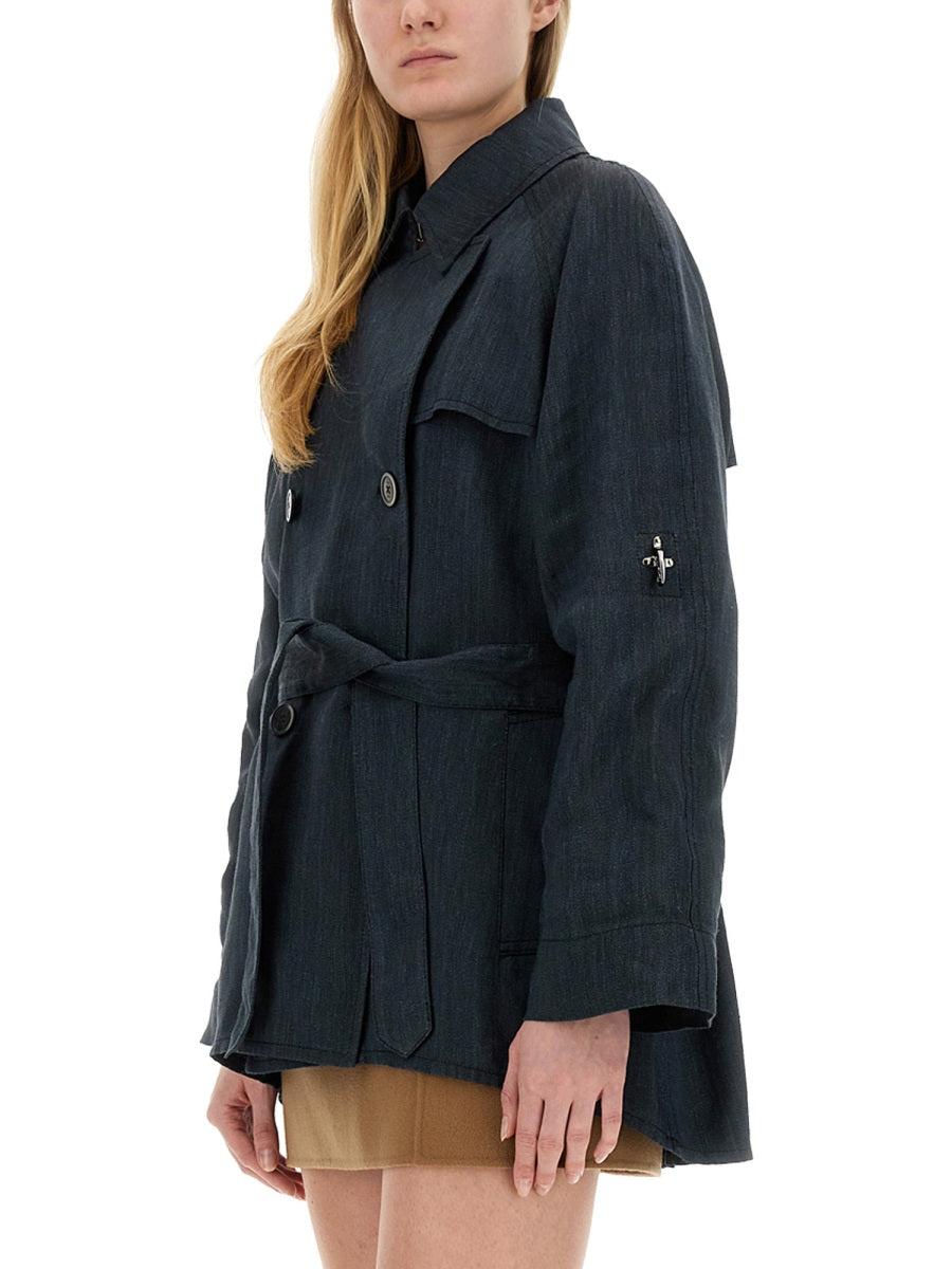 FAY Short Trench Coat - Size L