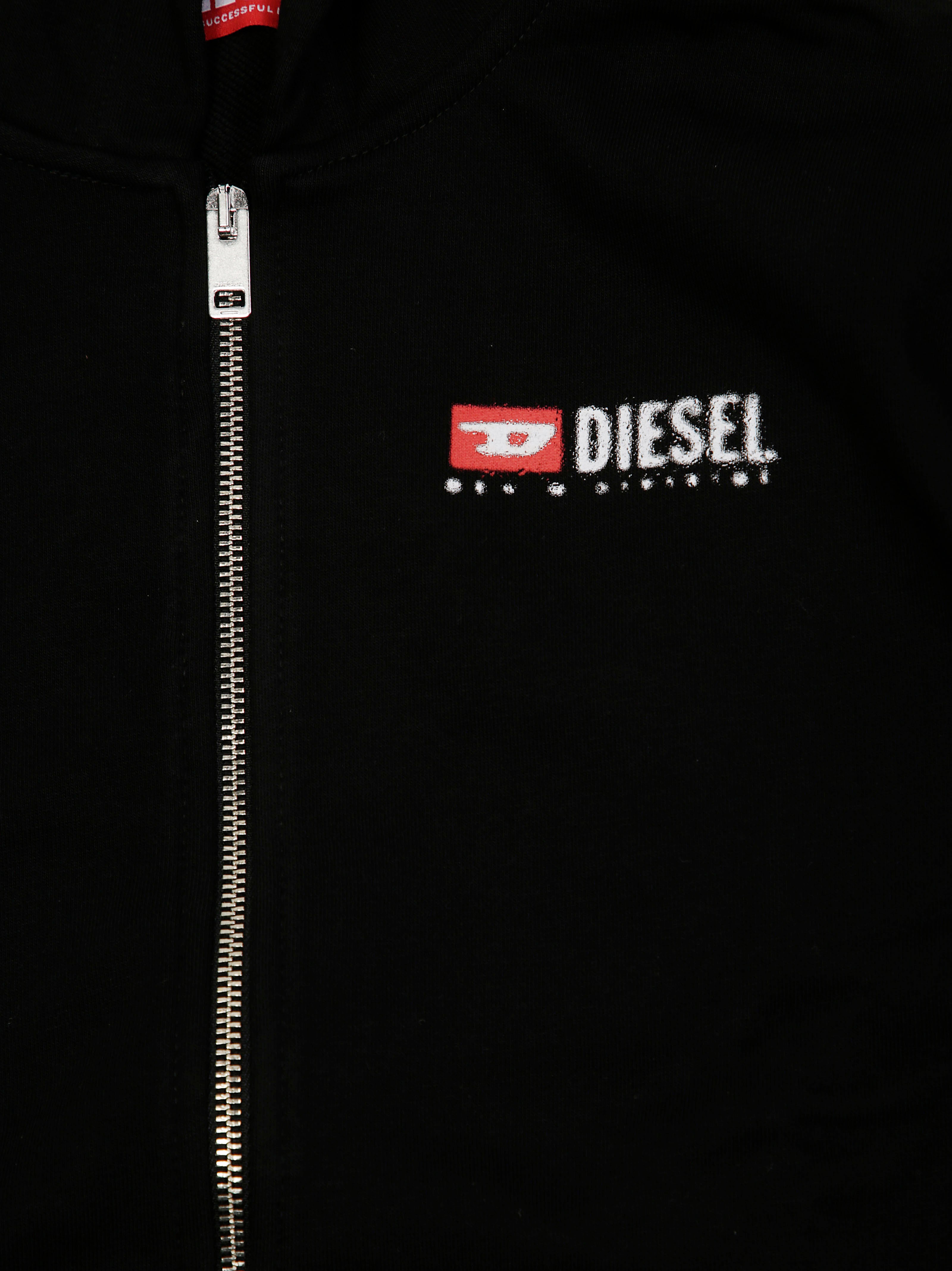 DIESEL Basic Full Zip Sweatshirt for Kids
