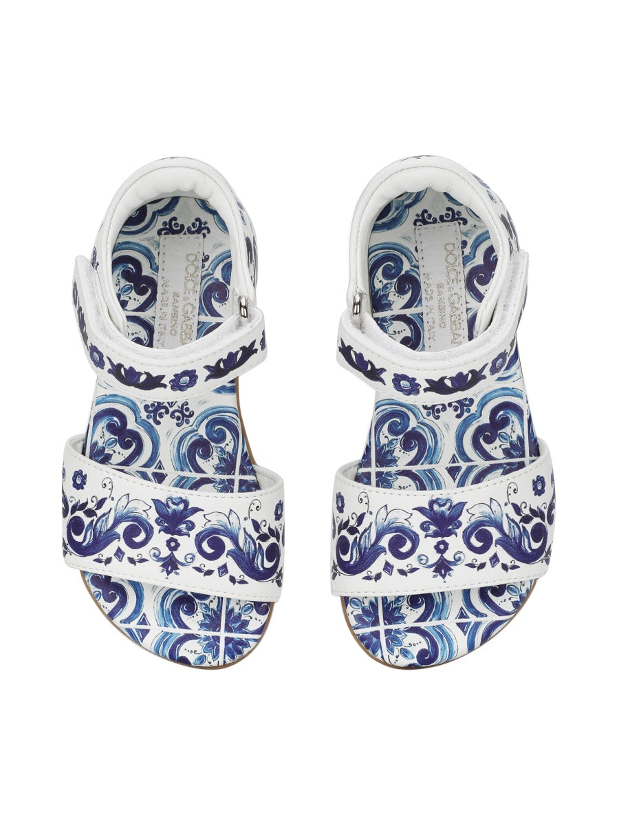 DOLCE & GABBANA Mini Luxe Lamb Leather Sandals