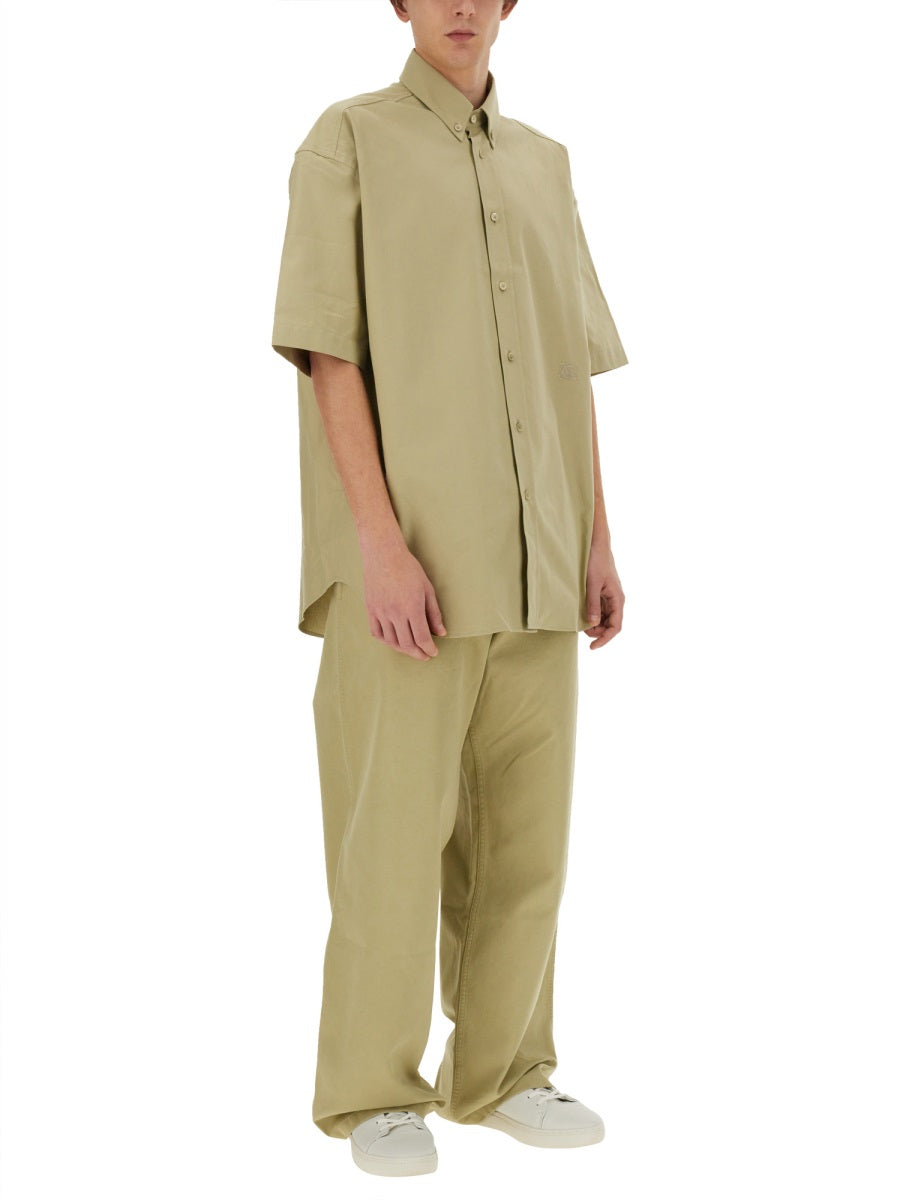 BURBERRY Classic Cotton Shirt - Men's Size L