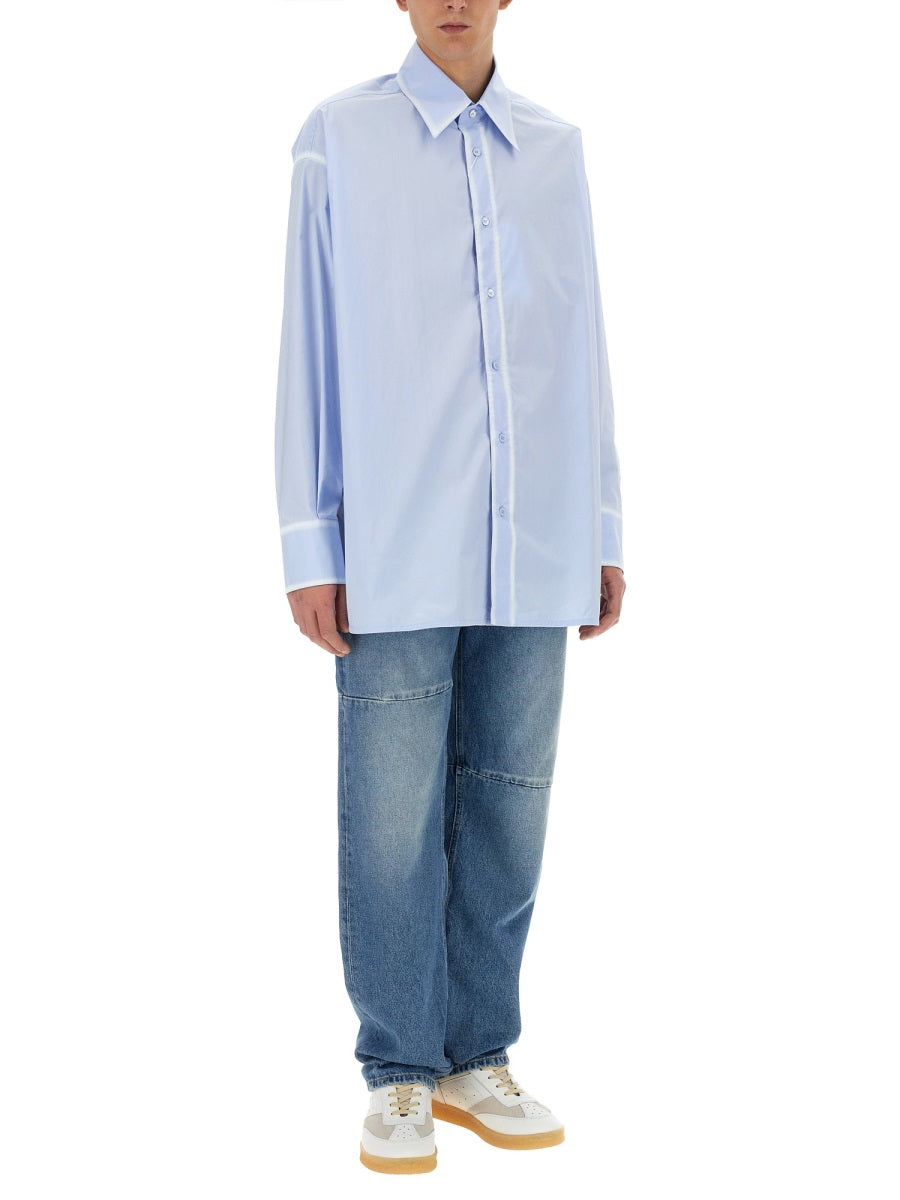 MM6 MAISON MARGIELA Oversize Fit Shirt - Men’s Casual Style