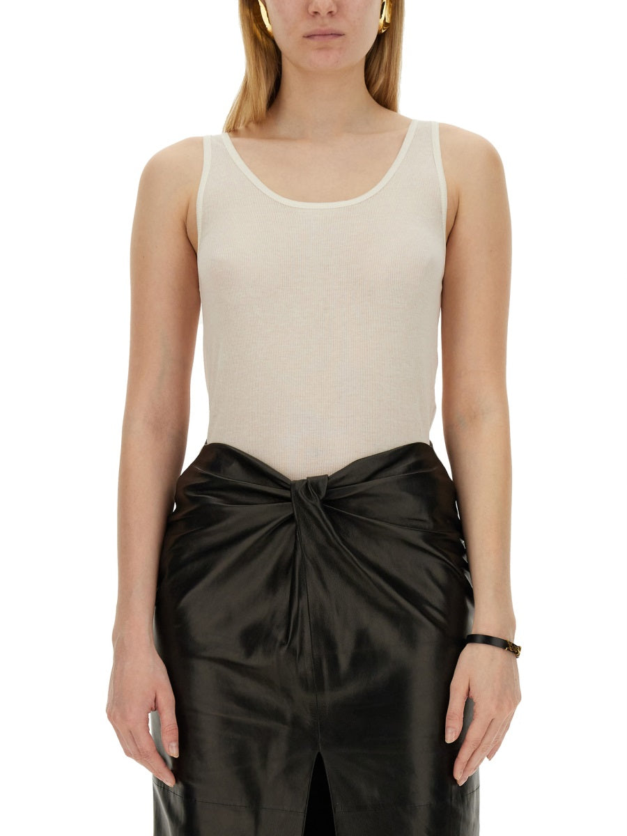 SAINT LAURENT Round Neckline Tank Top - Size S