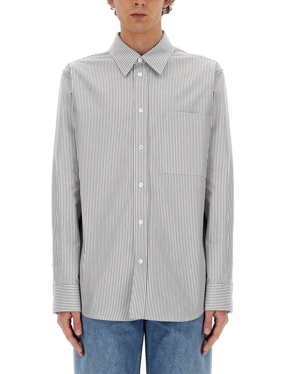 BOTTEGA VENETA Regular Fit Cotton Shirt, Size 48 IT