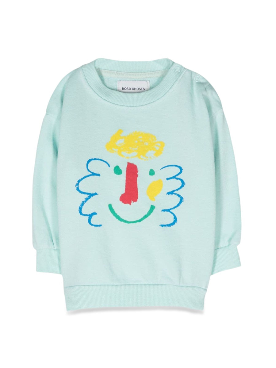 BOBO CHOSES Mini Happy Mask Sweatshirt for Babies