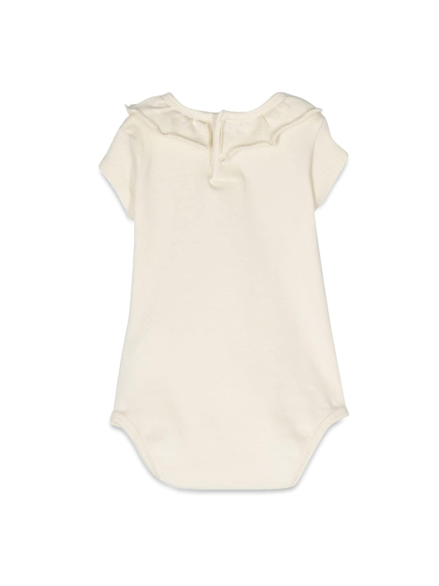 BOBO CHOSES Mini Rainbow Ruffle Collar Baby Bodysuit