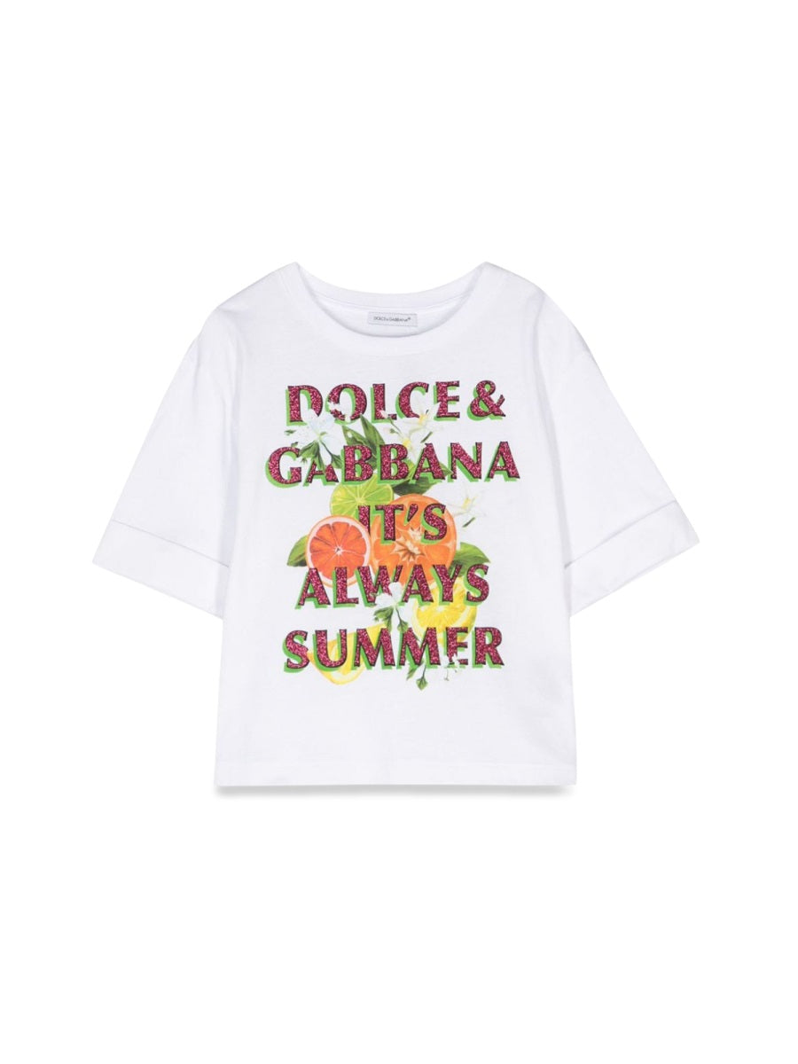 DOLCE & GABBANA Girls' Mini Short Sleeve T-Shirt