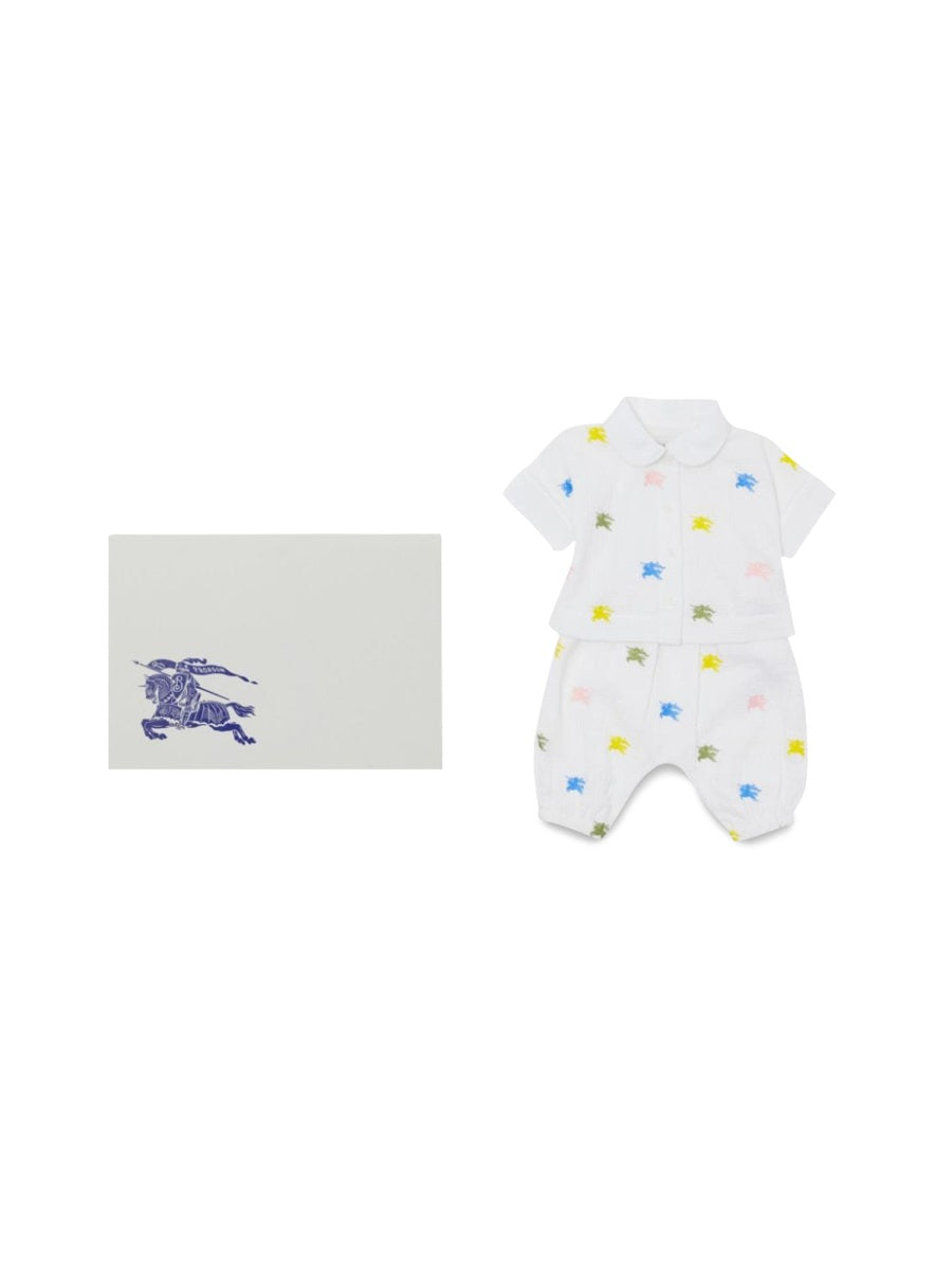 BURBERRY Mini Allover Pattern Set for Baby Boys - Spring/Summer 2024