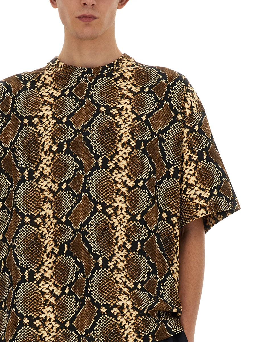JIL SANDER Animal Patterned T-Shirt - Size L