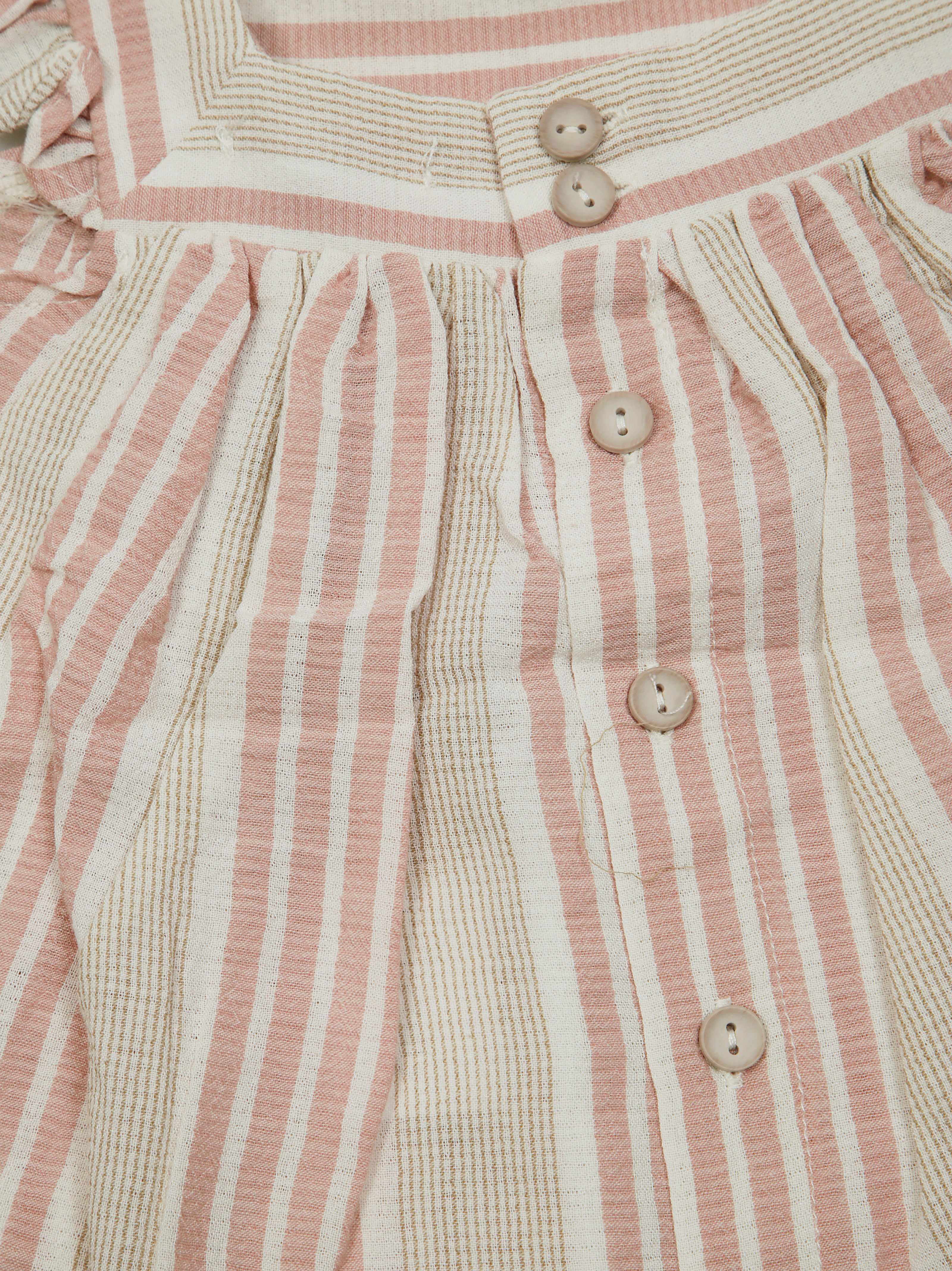 1+IN THE FAMILY Mini Kids Linen Tank Top with Ruffles