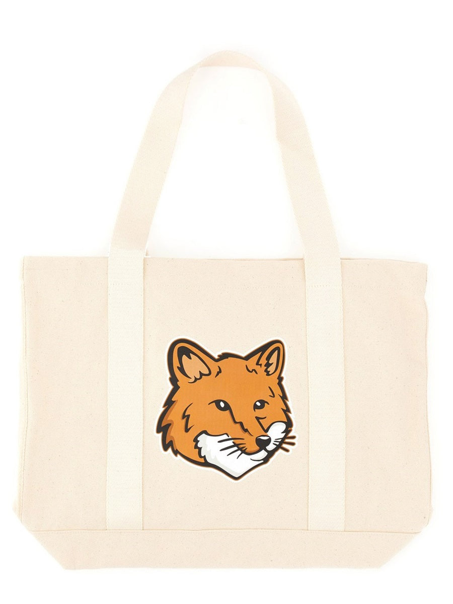 MAISON KITSUNÉ Fox Head Print Handbag - Stylish Women's Shoulder Bag