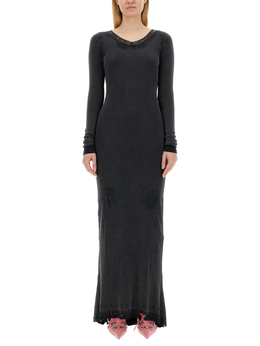 BALENCIAGA Elegant Long Dress - Size S