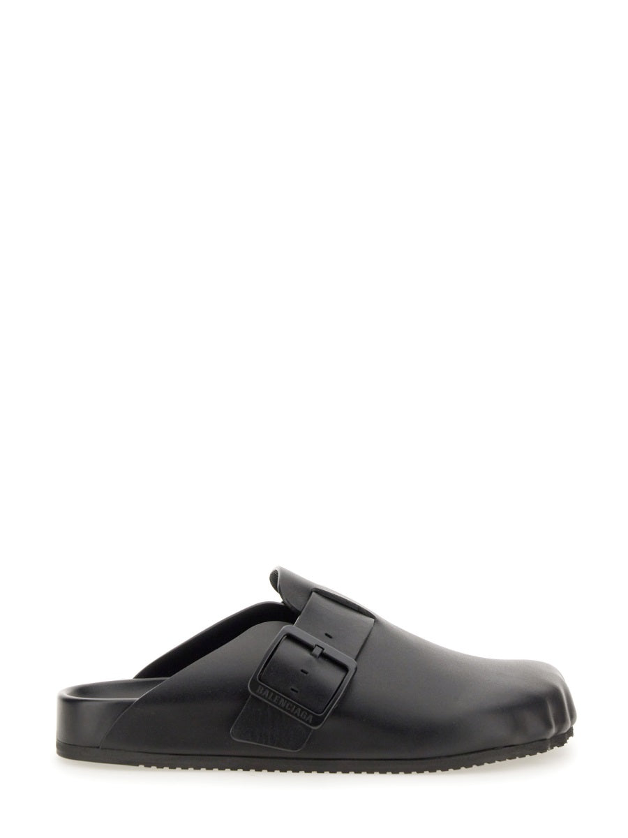 BALENCIAGA Leather Slip-On Sandals for Women