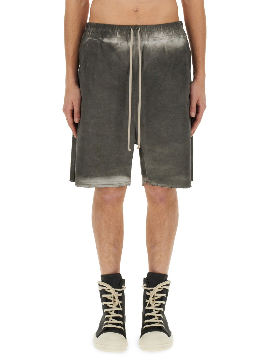 RICK OWENS Men's Mini Denim Bermuda Shorts - Size 48 IT