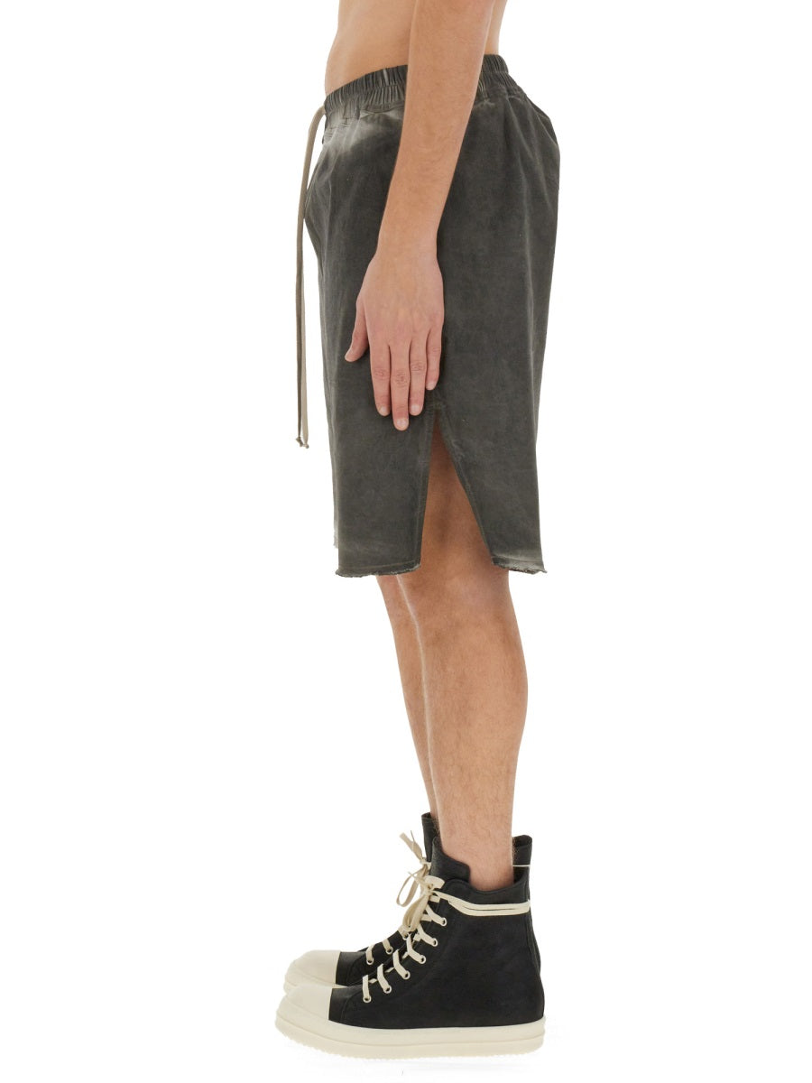 RICK OWENS Men's Mini Denim Bermuda Shorts - Size 48 IT