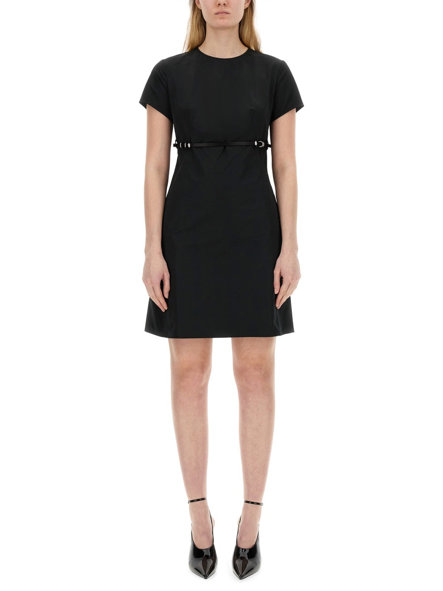 GIVENCHY Regular Fit Taffeta Dress - Mini Length