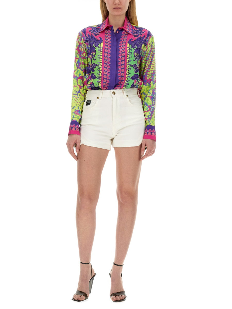 VERSACE JEANS COUTURE Regular Fit Printed Shirt - Size 40 IT