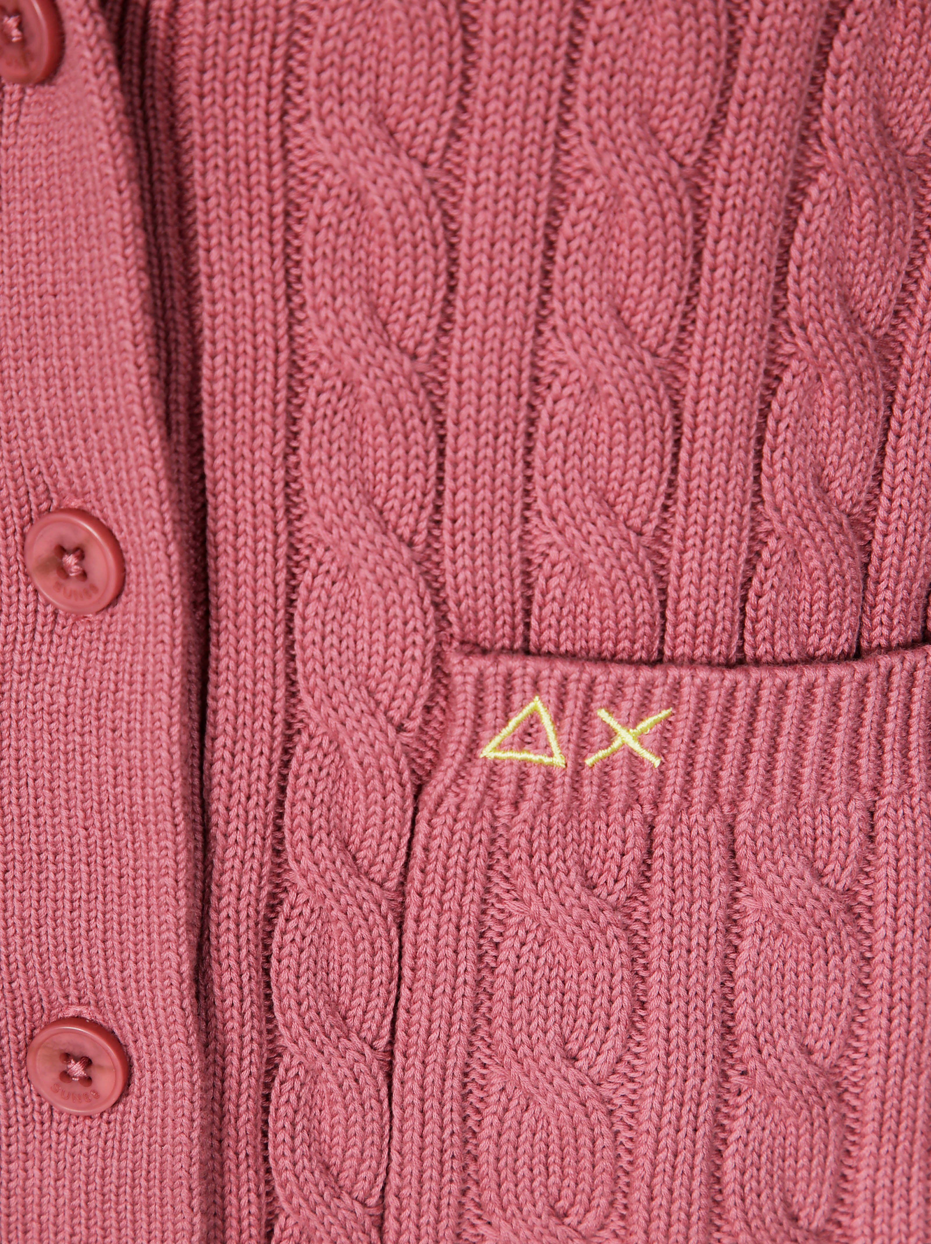 SUN 68 Cable Knit Cardigan for Men