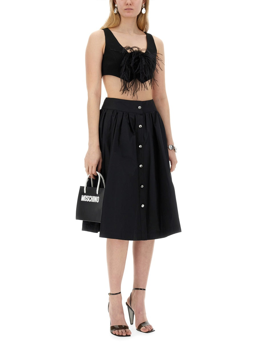 MOSCHINO Stylish Vest with Rose Detail - Size 40