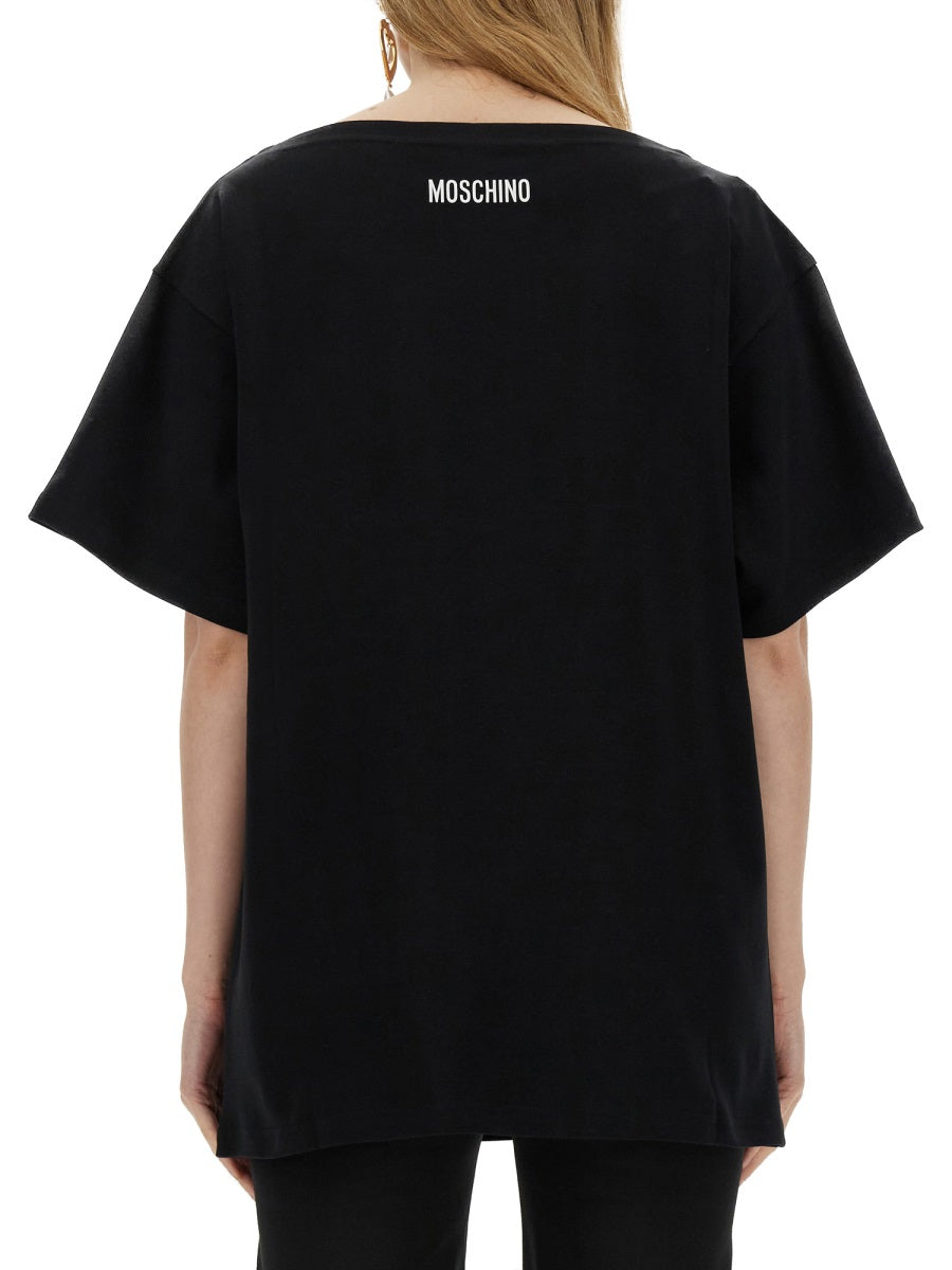 MOSCHINO Interlock Body Print T-Shirt - Size 40