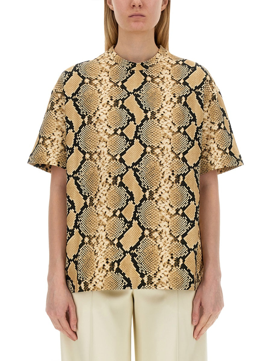 JIL SANDER Women's Animal Pattern T-Shirt - Size S
