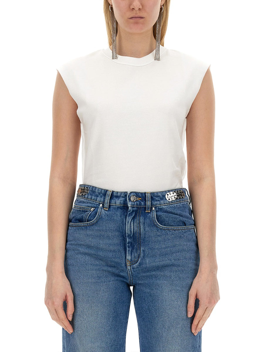 RABANNE Cotton T-Shirt for Women - Size S