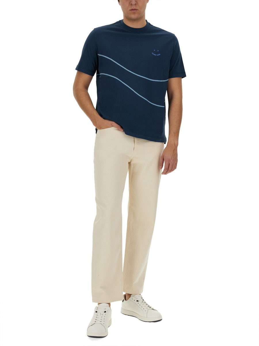 PS BY PAUL SMITH Men's Regular Fit Printed T-Shirt