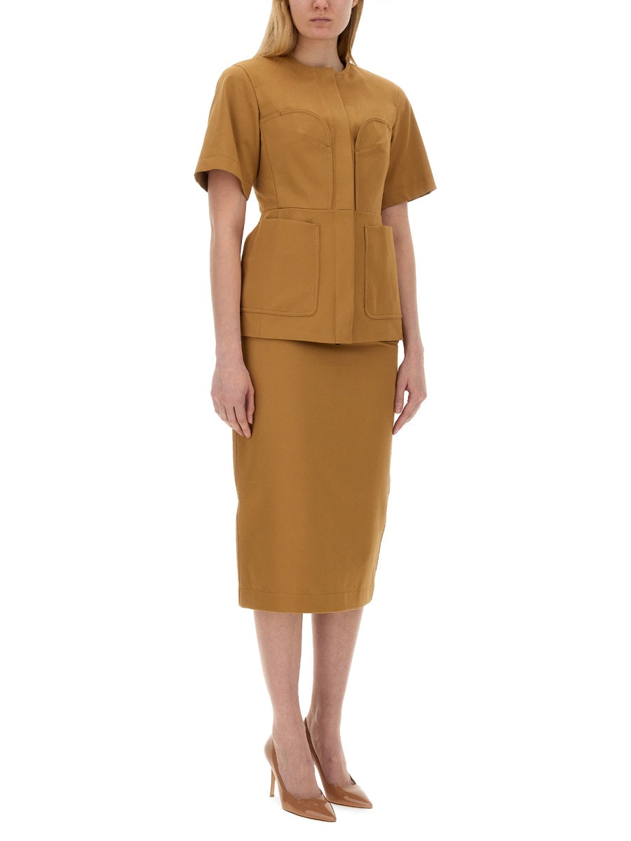MAX MARA Slim Fit Midi Skirt - Size 40 IT