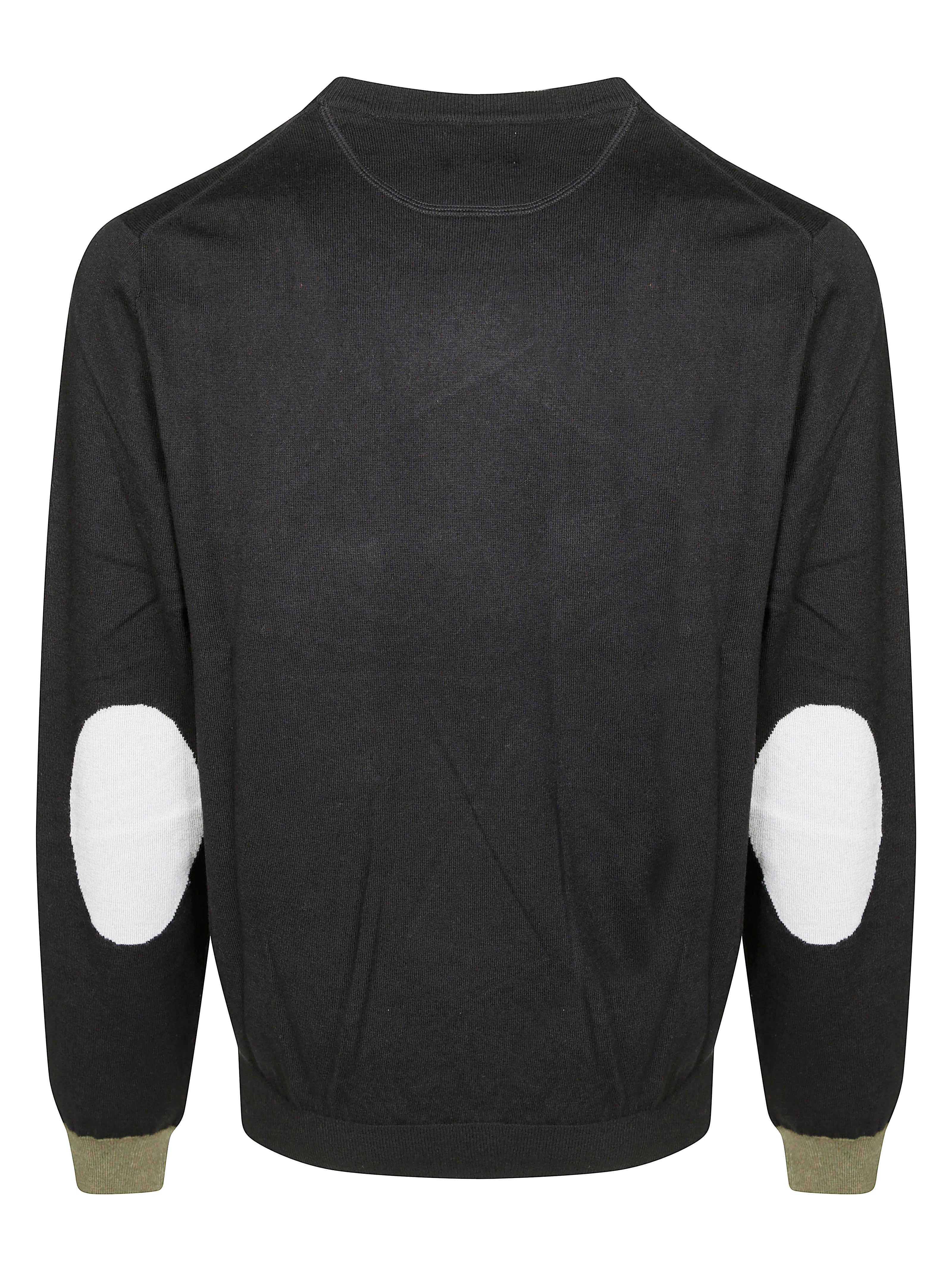 SUN 68 Contrast Patch Crew Neck Sweater for Women