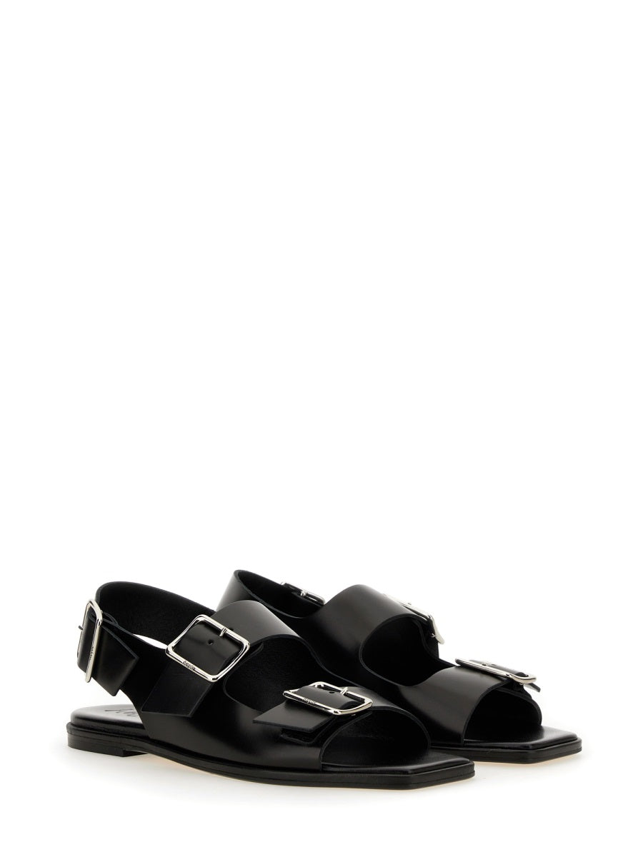 AEYDE Mini Leather Sandal with 3 cm Heel