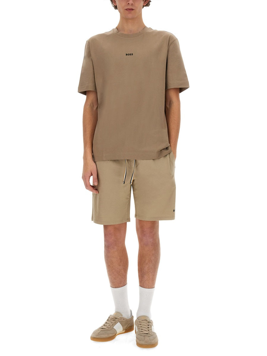 BOSS Men's Bermuda Shorts with Logo - Size L