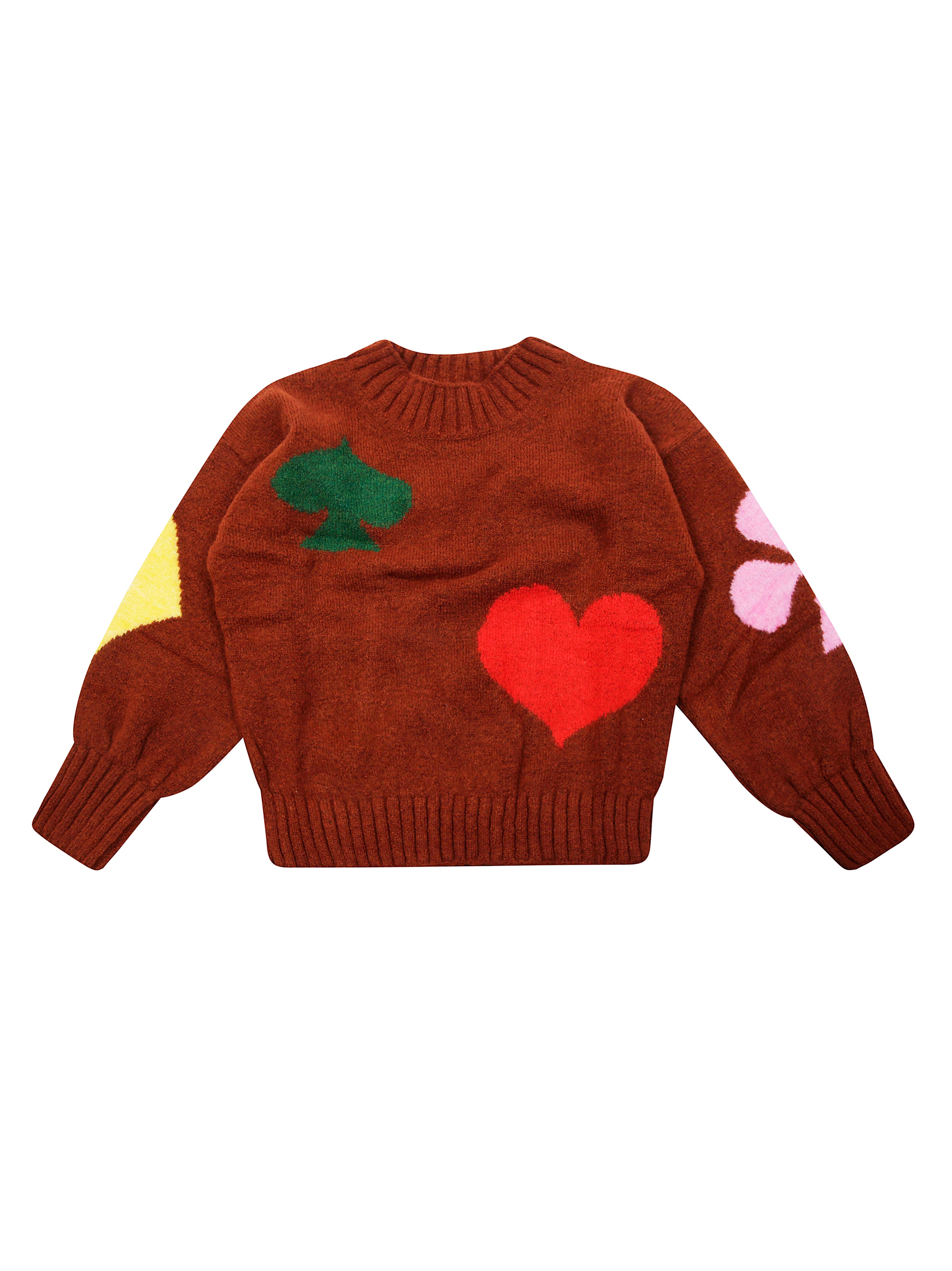 BOBO CHOSES Mini Sweater with Playing Card Print