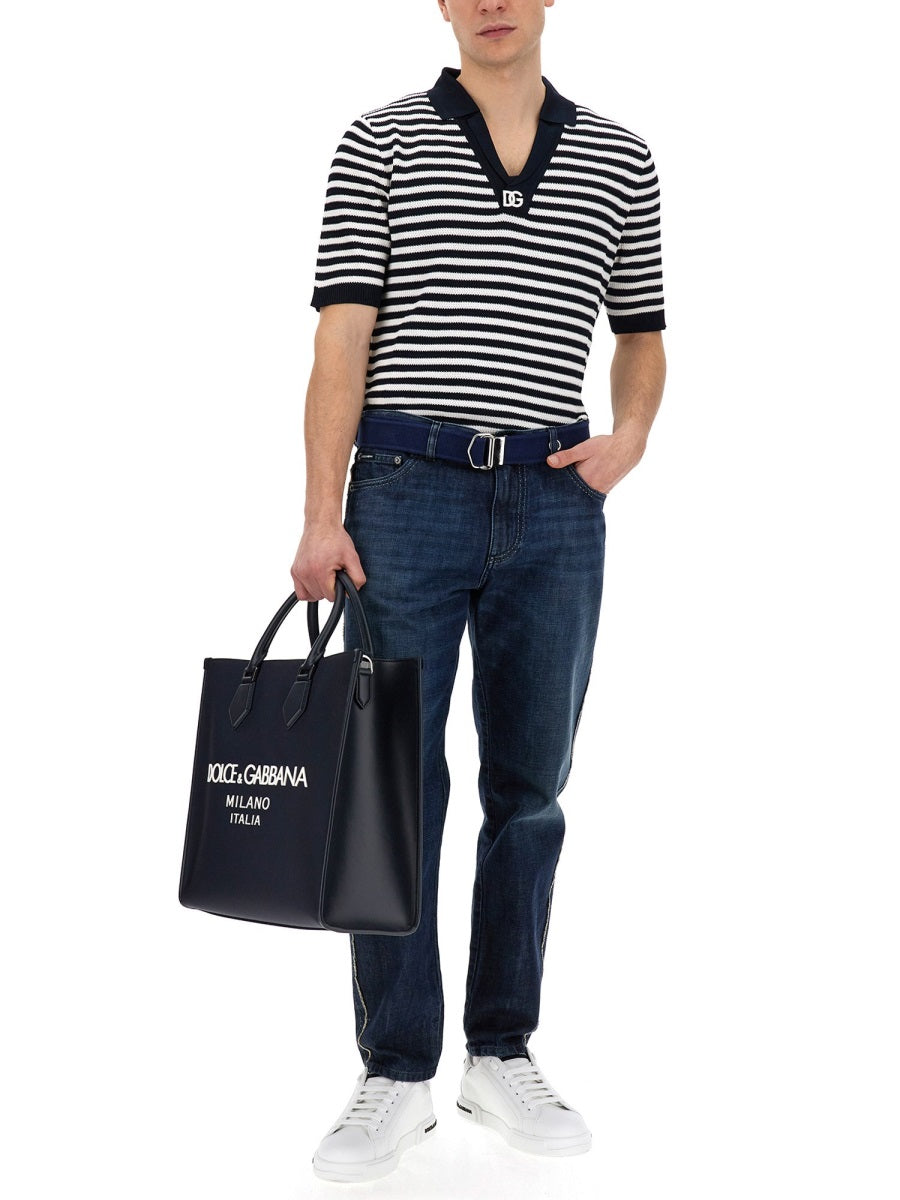 DOLCE & GABBANA Luxury Logo Belt for Men - SS24 Collection