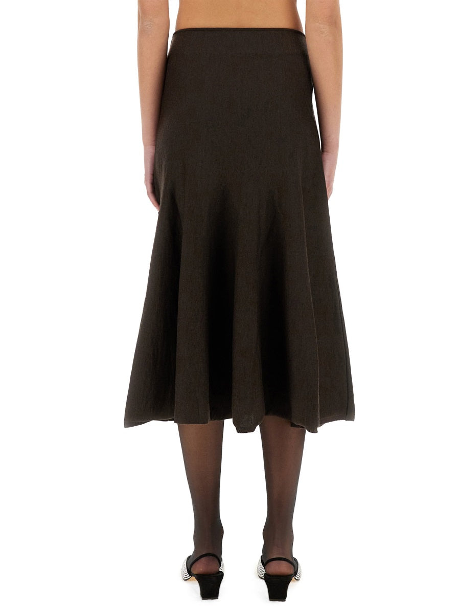 KHAITE Sleek Mini Skirt - Size S