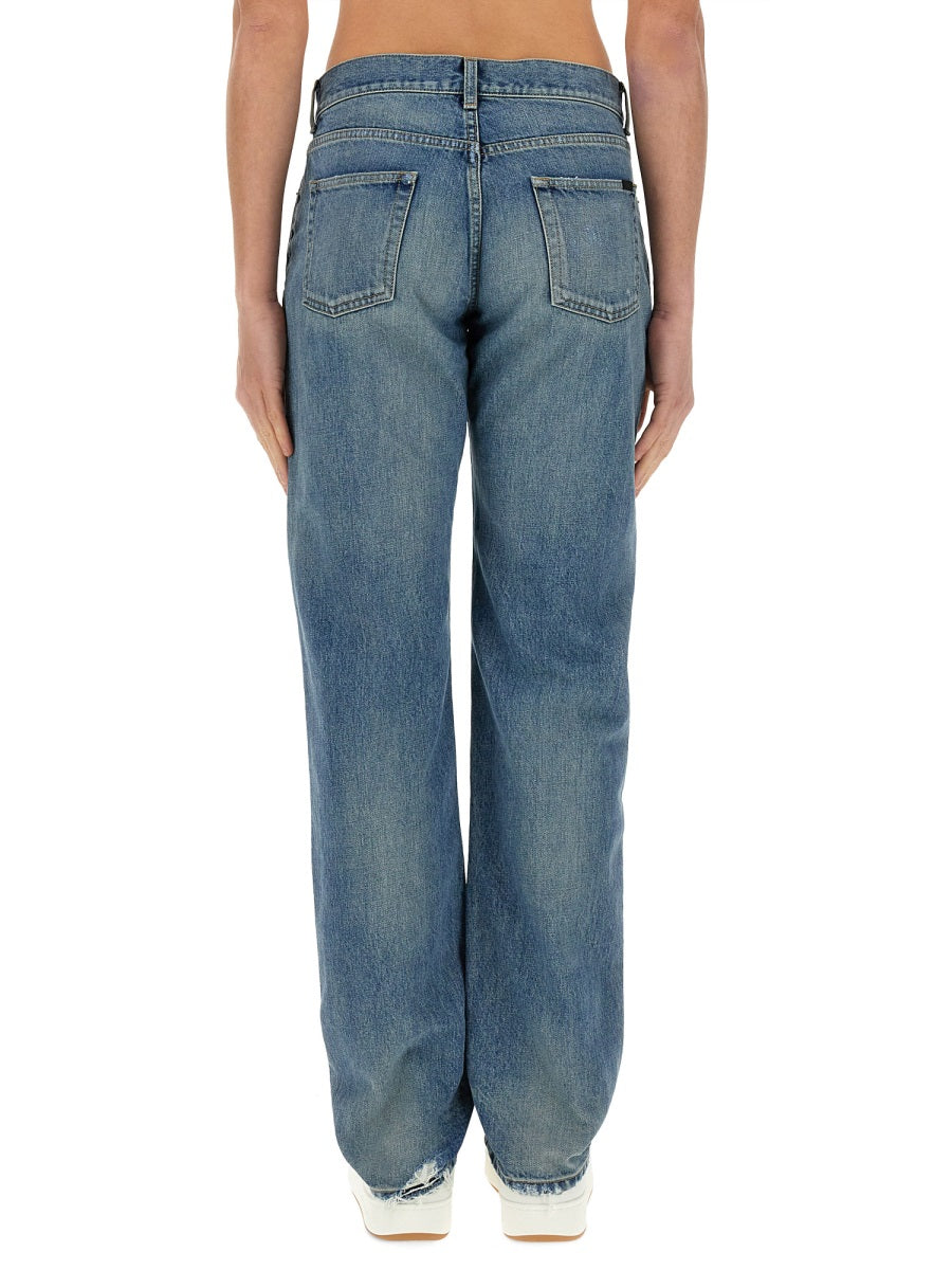 SAINT LAURENT Regular Fit Straight Leg Jeans - Size 31