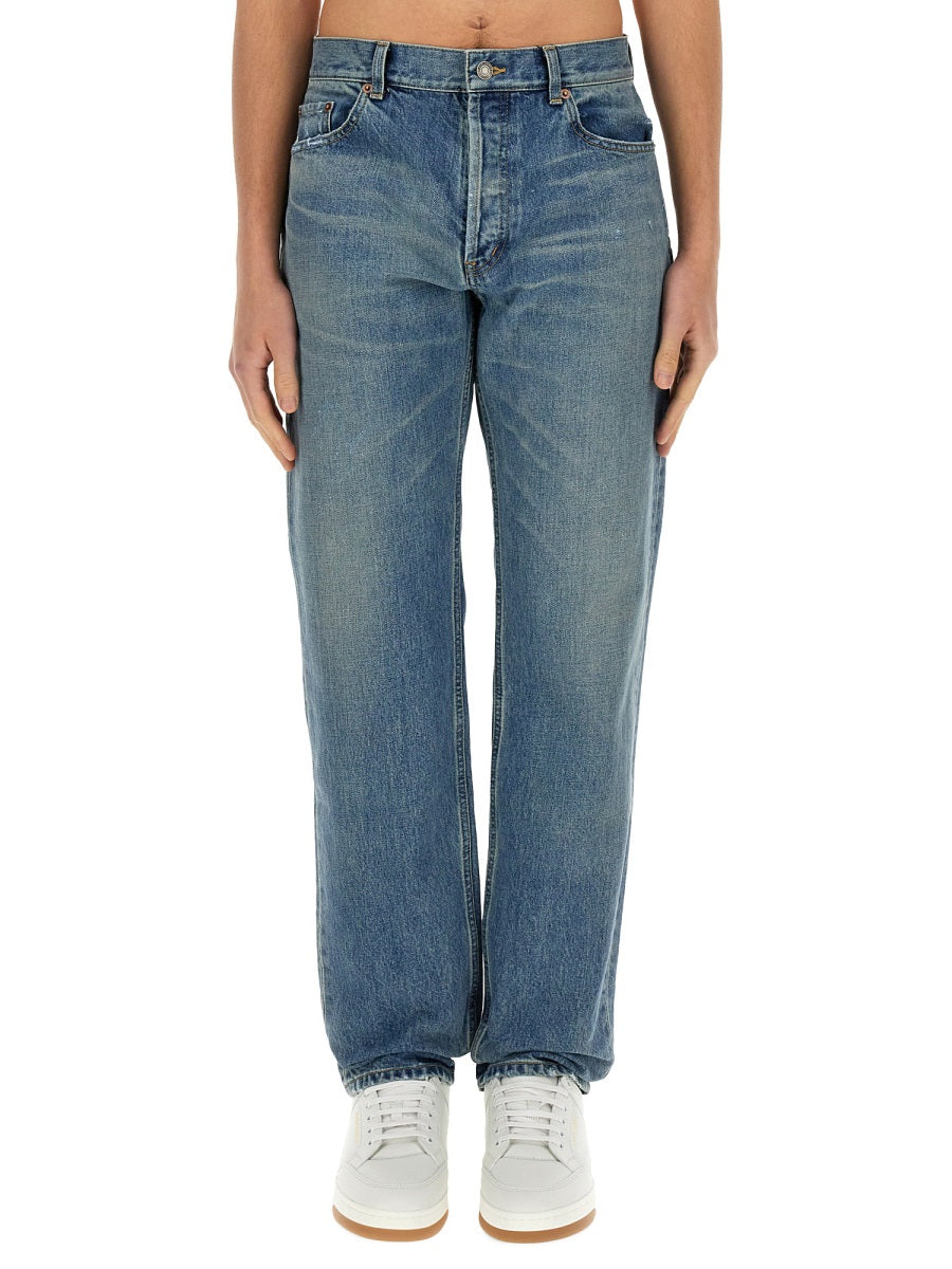 SAINT LAURENT Regular Fit Straight Leg Jeans - Size 31