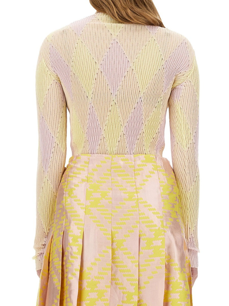 BURBERRY Chic Check Pattern Shirt for Women - Size S