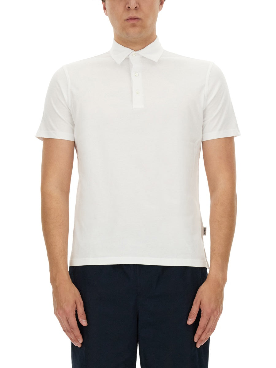 ASPESI Men's Classic Cotton Polo - Size S