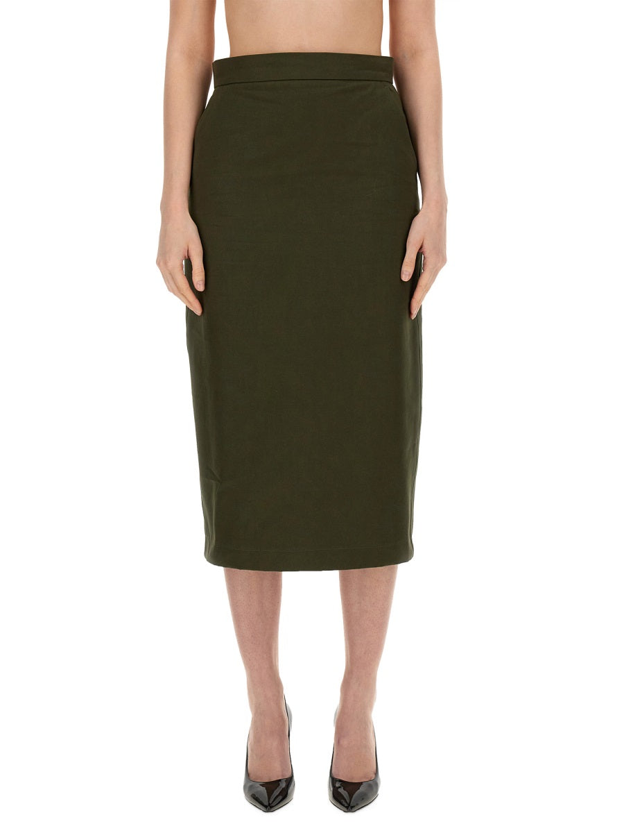 MAX MARA Slim Fit Cotton Skirt - Size 42