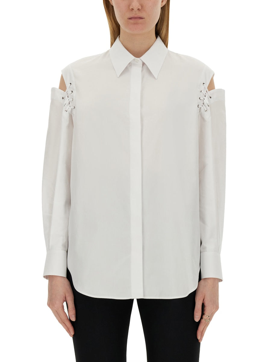 ALEXANDER McQUEEN Cocoon Shirt with Cut-Out Details - Size 40 IT
