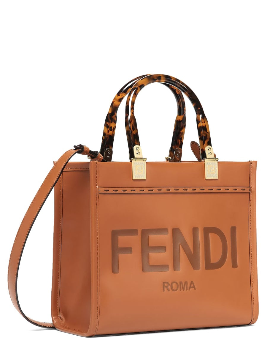 FENDI Mini Sunshine Handbag - 22.5 cm x 25.5 cm x 12 cm