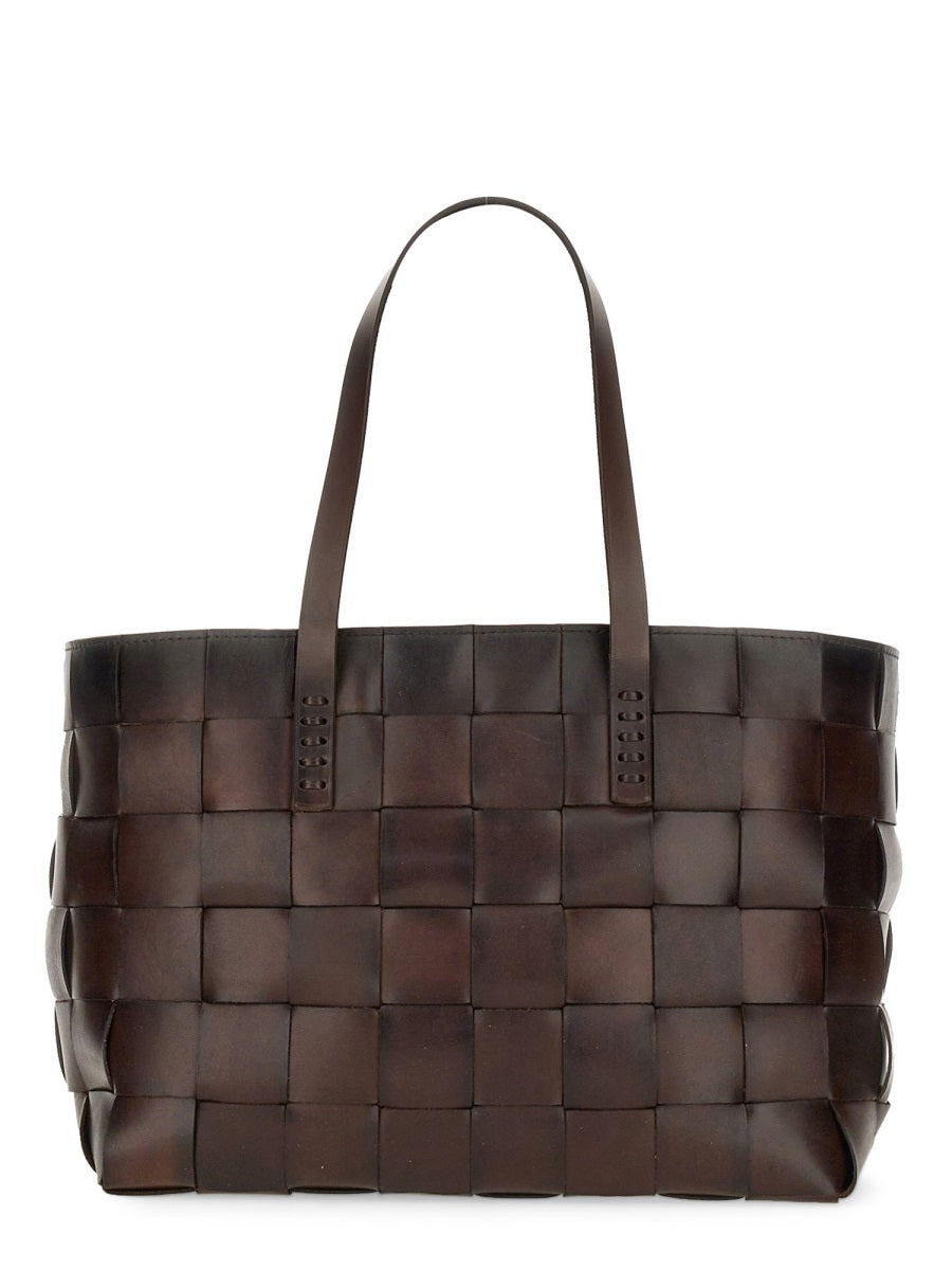 DRAGON DIFFUSION Classic Leather Tote Handbag - 26 CM X 43 CM X 17 CM