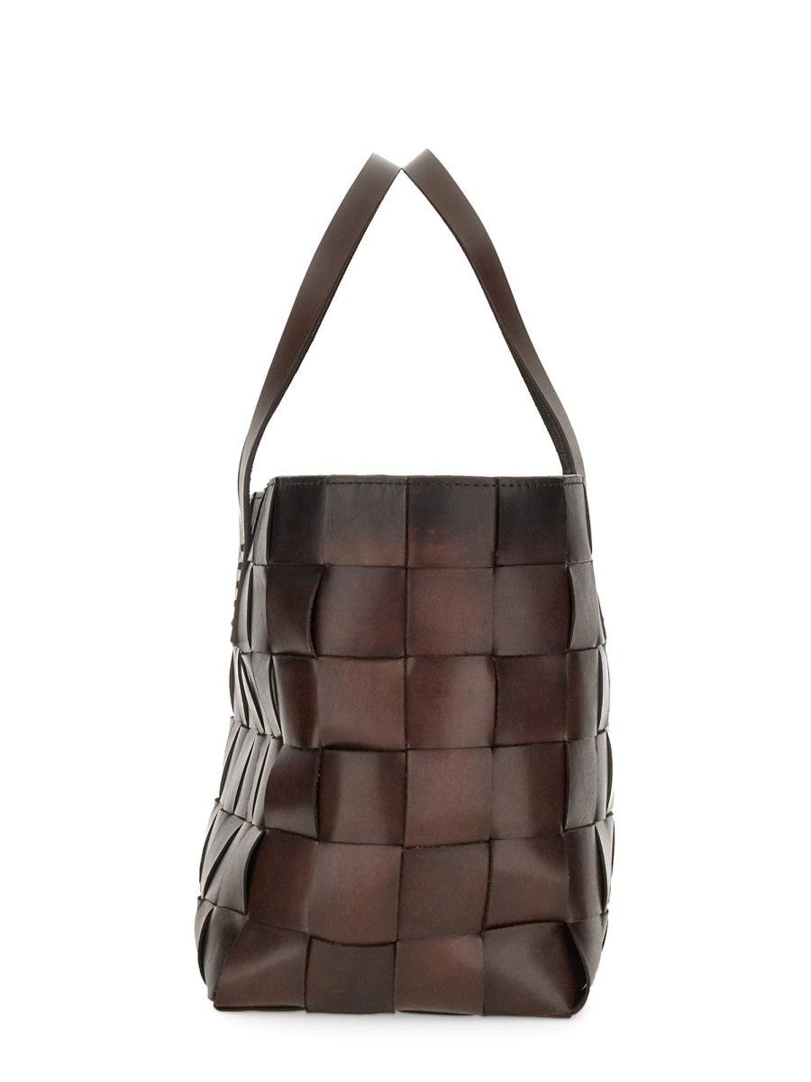 DRAGON DIFFUSION Classic Leather Tote Handbag - 26 CM X 43 CM X 17 CM