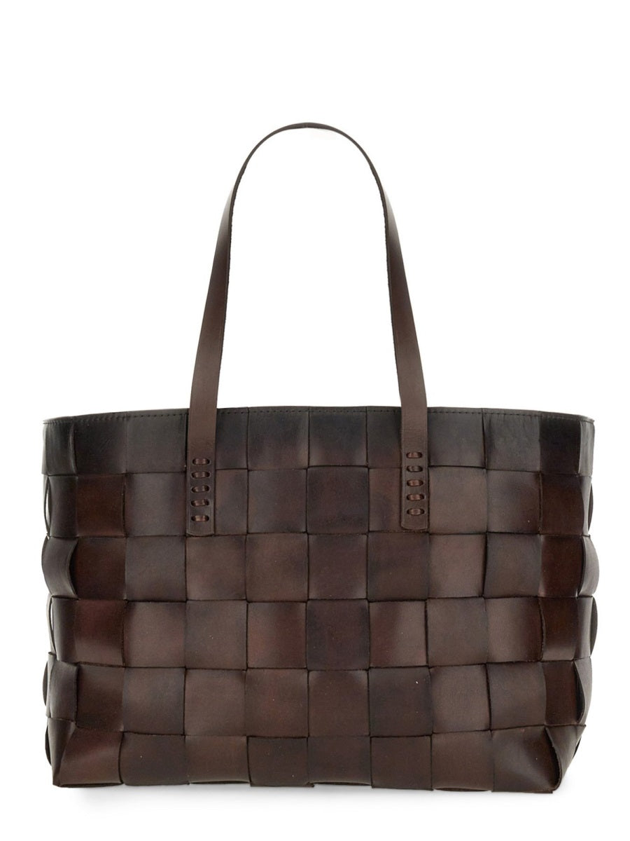 DRAGON DIFFUSION Classic Leather Tote Handbag - 26 CM X 43 CM X 17 CM