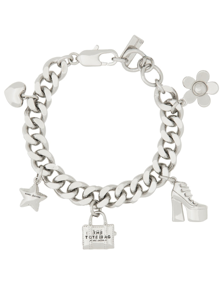 MARC JACOBS Mini Icon Charm Chain Bracelet