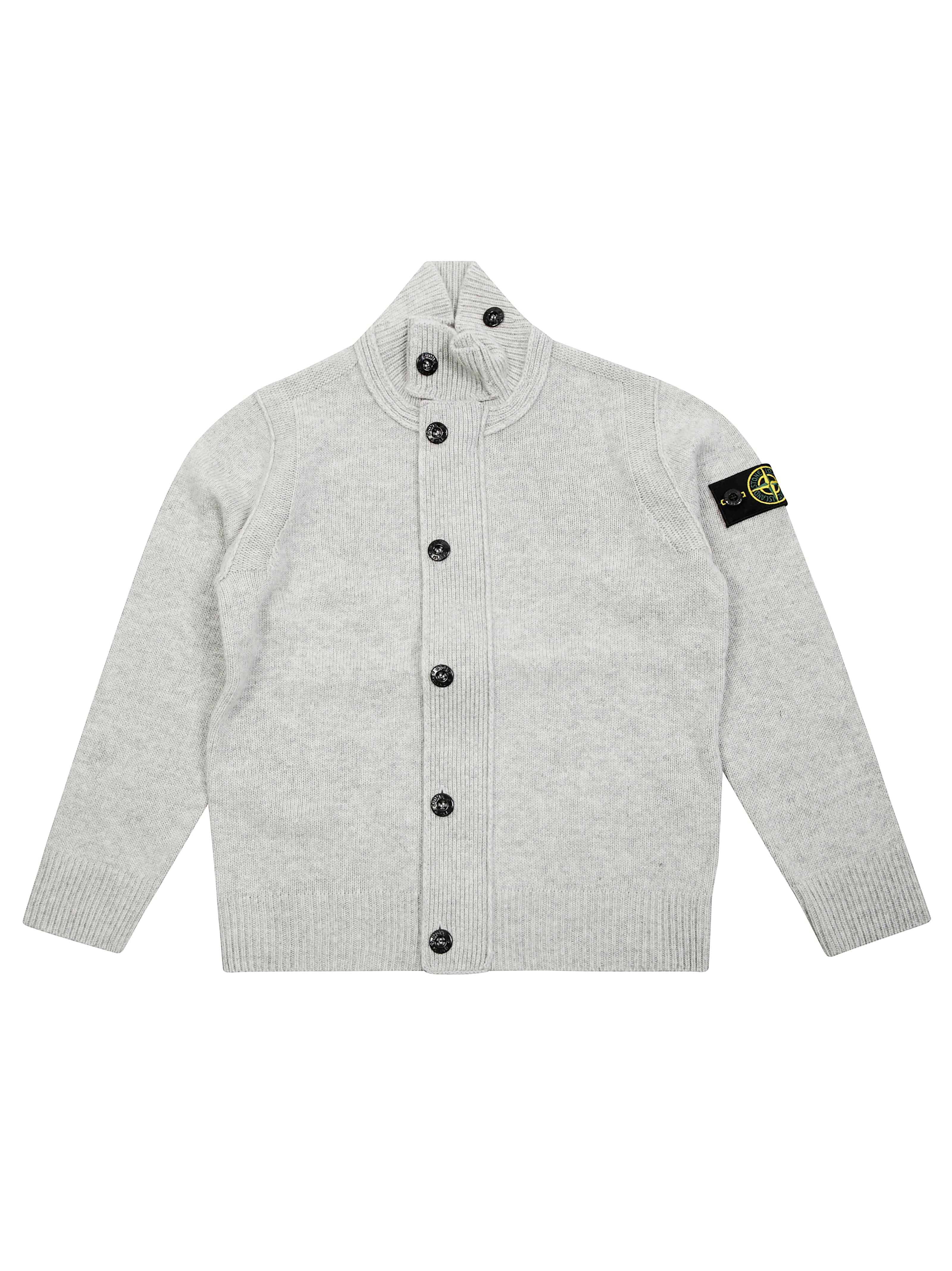 STONE ISLAND Mini Cardigan with Logo Badge