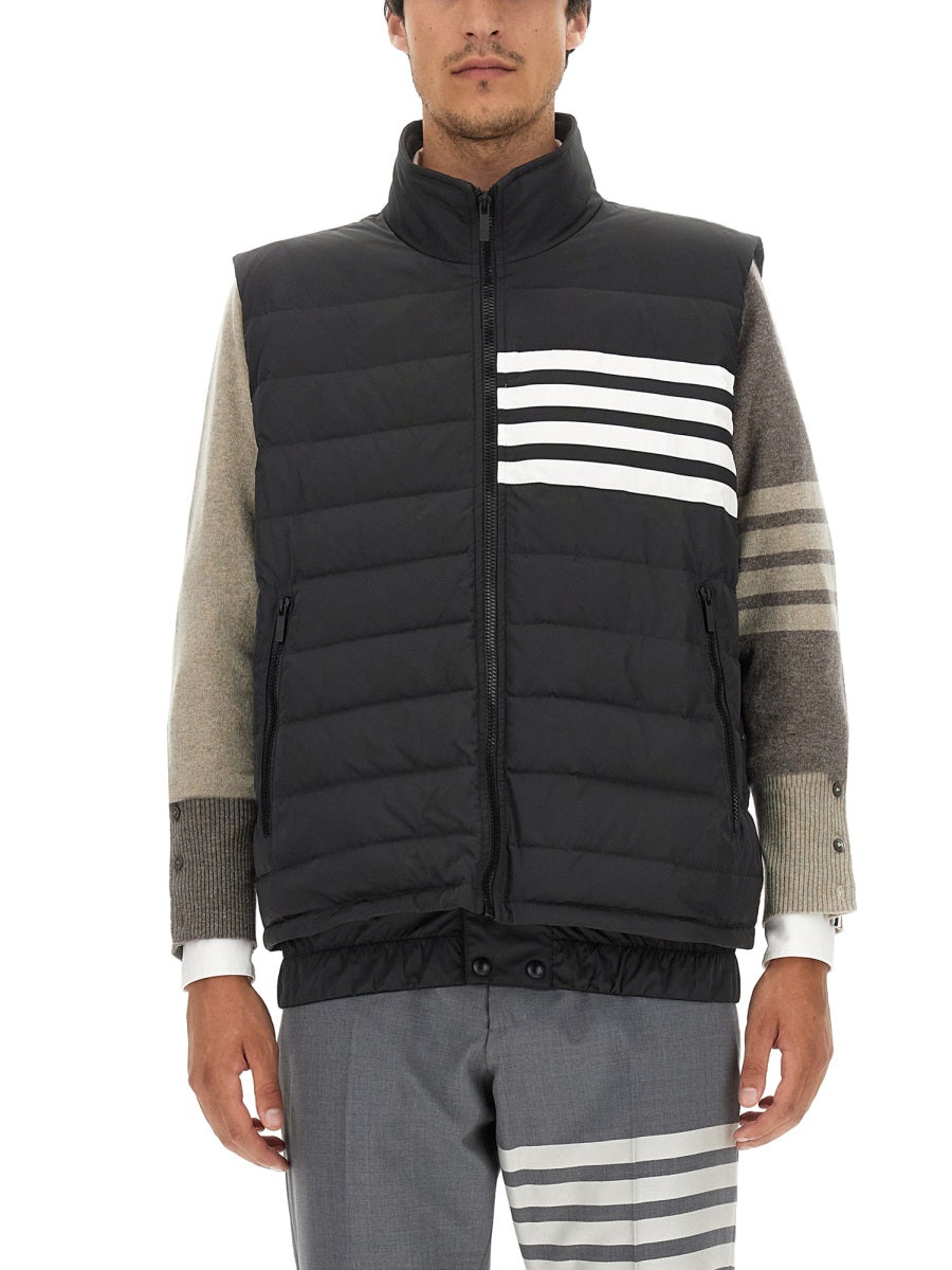 THOM BROWNE Regular Fit 4-Bar Vest