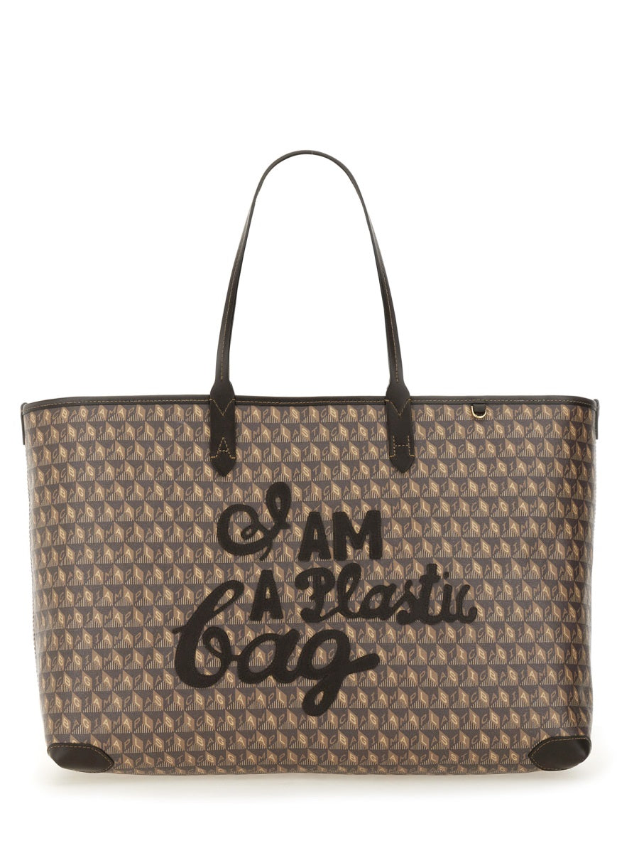 ANYA HINDMARCH I AM A PLASTIC Tote Handbag - 51 CM X 29 CM X 15 CM