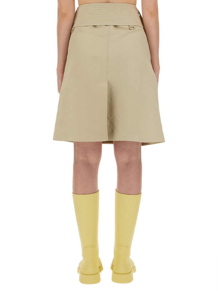 BURBERRY Trench Skirt - Size 8 UK